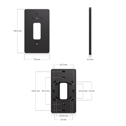 Doorbell Lite Gang Box Mounting Plate
