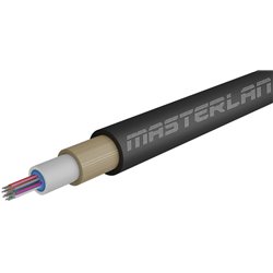 Masterlan Air1 fiber optic cable - 12vl 9/125, air-blowen,black,1m