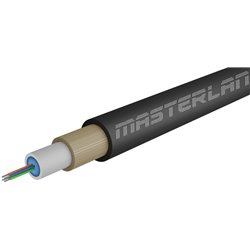 Masterlan Air1 fiber optic cable - 4vl 9/125, air-blowen, black,1m
