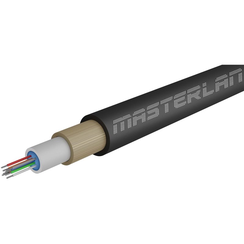 Masterlan Air1 fiber optic cable - 8vl 9/125, air-blowen,black,2000m