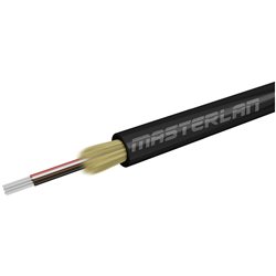 Masterlan DROPX universal fiber optic drop cable - 8F 9/125, black,500m