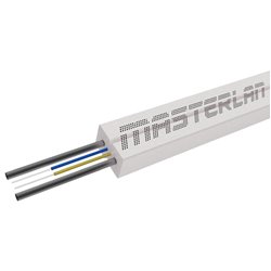Masterlan MDIC fiber optic cable - 2F 9/125,white,1m, indoor