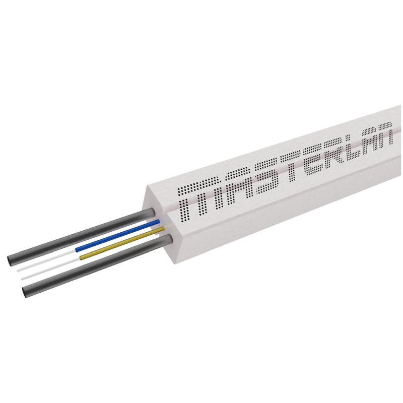 Masterlan MDIC fiber optic cable - 2F 9/125,white,1m, indoor
