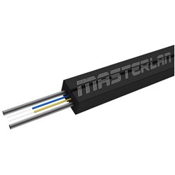 Masterlan MDIC fiber optic cable - 2F 9/125,black,1000m, outdoor