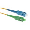 Masterlan fiber optic patch cord, SCupc-SCapc, Singlemode 9/125, simplex, 1m