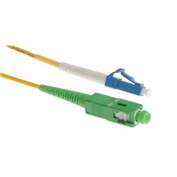 Masterlan fiber optic patch cord, LCupc-SCapc, Singlemode 9/125, simplex, 3m