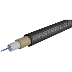 Masterlan Air1 fiber optic cable - 2vl 9/125, air-blowen,black,2000m