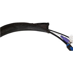 LogiLink Cable Tube FlexWrap mit Reißverschluss 1,0 m / 30 mm