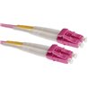 Masterlan fiber optic patch cord, LCupc-LCupc, Multimode 50/125 OM4, duplex, 3m